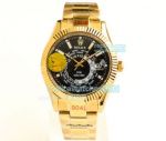 Swiss Grade Rolex Sky Dweller Yellow Gold Replica Watch N9 Factory 904L